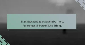 Franz Beckenbauer: Jugendkarriere, Führungsstil, Persönliche Erfolge